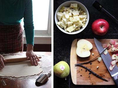 Apple and Pear with Chocolate Covered Cherry Hand Pies