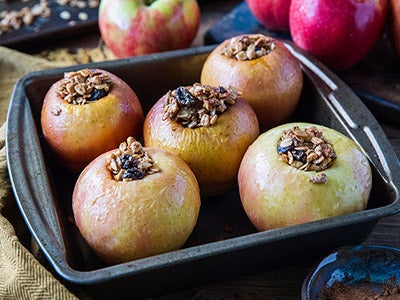 Baked Apples with Homemade Granola