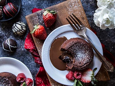 Romantic Chocolate Lava Cake