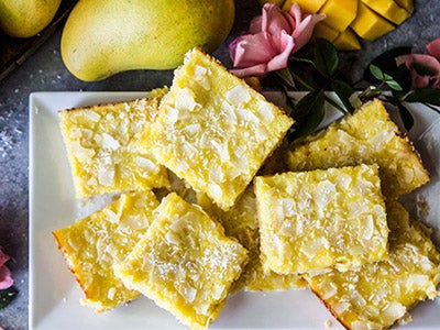 Mango Coconut Cookie Bars