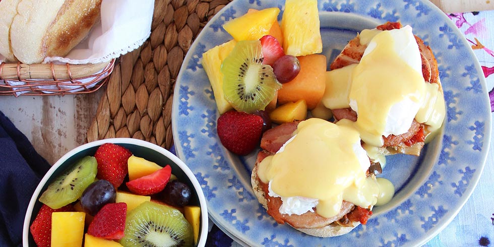 Mediterranean Style Eggs Benedict