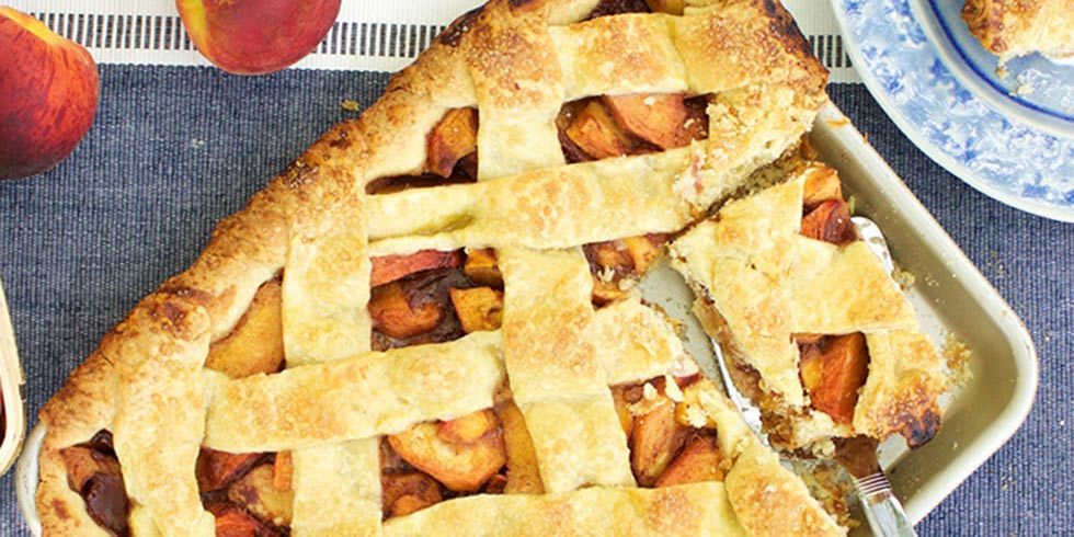 Peach Slab Pie