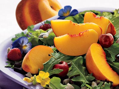 Peachy Suflower Salad