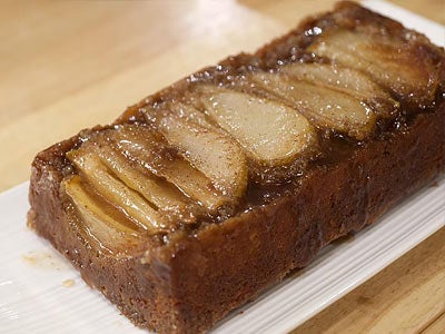 Upside Pear Coffee Cake