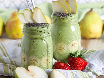 Pear Ginger Green Smoothie