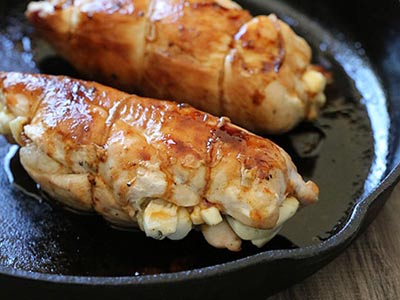 Stuffed Chicken with Pears and Brie