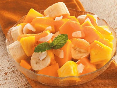 Mint and Tropical Fruit Salad